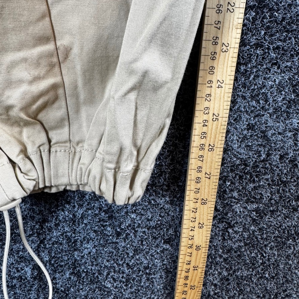 Gap Khaki Cargo Pants Womens XXS XS Tan High Rise Drawstring Jogger Utility - Picture 6 of 7